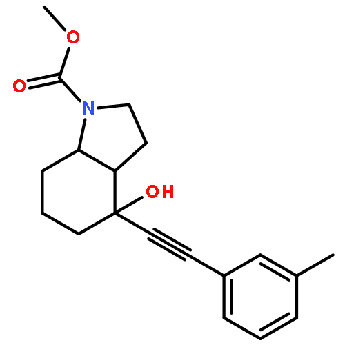 (3aR,4S,7aR)-Octahydro-4-hydroxy-4-[2-(3-methylphenyl)ethynyl]-1H-indole-1-carboxylic acid methyl ester